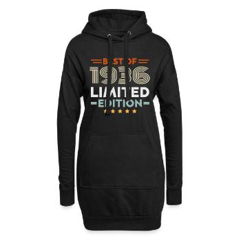 Retro 1936 Vintage 88. Geburtstagsgeschenk 88 Jahre alt - Hoodie-Kleid - Schwarz - Vorne