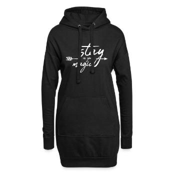 Stay in your Magic / Geschenk Idee - Hoodie-Kleid - Schwarz - Vorne