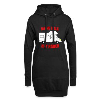 Meine Villa hat Räder Wohnwagen Camping Campingpl - Hoodie-Kleid - Schwarz - Vorne
