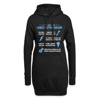Mechatroniker Mechatronikerin Geschenk Mechatronik - Hoodie-Kleid - Schwarz - Vorne