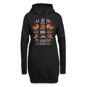 Mai 1926 Jubiläums-Vintage-Geschenk - Hoodie-Kleid - Schwarz - Vorne
