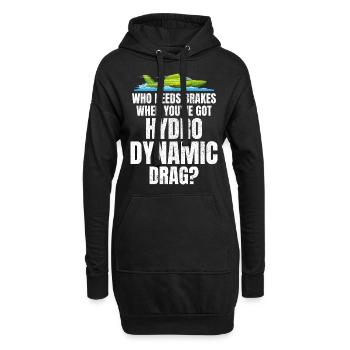 Freins hydrodynamiques de course d’hydroplanes non inclus - Sweat-shirt à capuche long Femme - noir - Devant