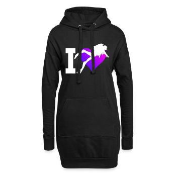 Plongée Scuba Taucher Taucher Diver Plongée libre - Sweat-shirt à capuche long Femme - noir - Devant