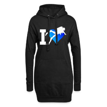 Taucher Scuba Tauchen Diving Scuba Taucher - Hoodie-Kleid - Schwarz - Vorne
