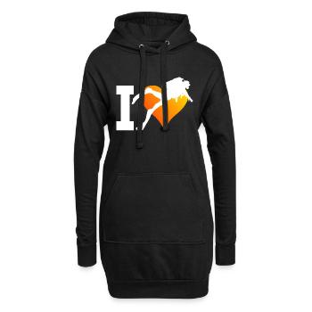 Plongée sous-marine Plongée libre Plongeurs - Sweat-shirt à capuche long Femme - noir - Devant