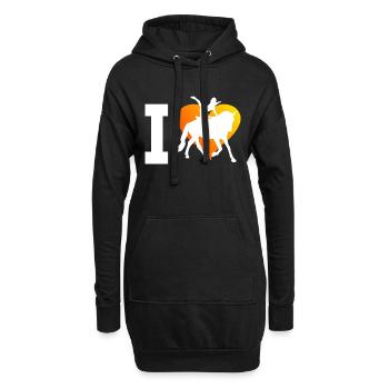 Teamvoltigieren Voltigieren Reitkunst - Hoodie-Kleid - Schwarz - Vorne