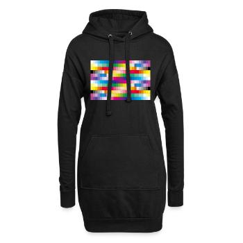 Couleurs - Sweat-shirt à capuche long Femme - noir - Devant