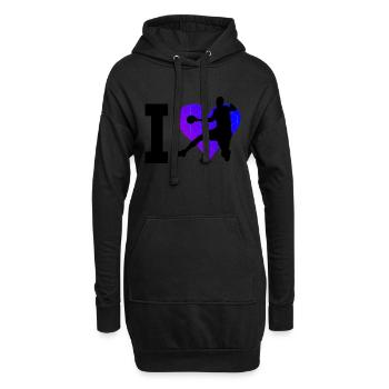 Handball Handball Handball Femmes Hommes - Sweat-shirt à capuche long Femme - noir - Devant