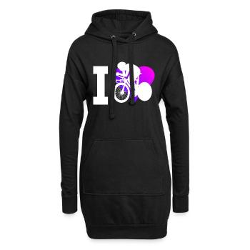 Vélo de route Vélo de route Hommes Cyclisme sur route - Sweat-shirt à capuche long Femme - noir - Devant