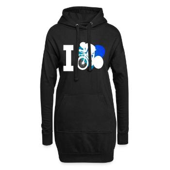 Vélo de route Cyclisme sur route Hommes Vélo de route Cyclisme sur route - Sweat-shirt à capuche long Femme - noir - Devant