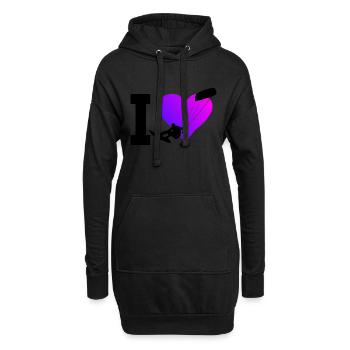 Kite Kiting Femmes Kitesurf Kitesurfer - Sweat-shirt à capuche long Femme - noir - Devant