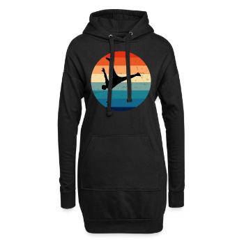 Breakdance Homme Bboy Hip Hop Break Dance - Sweat-shirt à capuche long Femme - noir - Devant