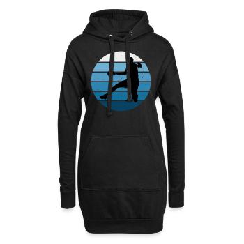 Joueurs de handball masculin Handball handball féminin - Sweat-shirt à capuche long Femme - noir - Devant