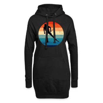 Patinage de fond Ski de fond Ski de fond Patinage Ski de fond - Sweat-shirt à capuche long Femme - noir - Devant