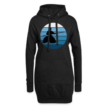 Damen Kampfsport Aikido Aikidoka Herren Martial Ar - Hoodie-Kleid - Schwarz - Vorne