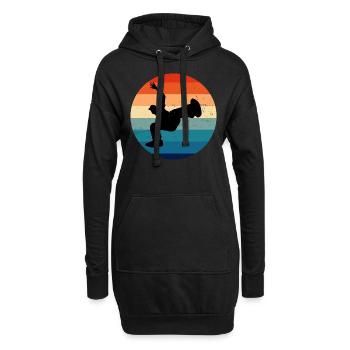 Break Dance Bboy Femmes Breakdance Bgirl Hiphop - Sweat-shirt à capuche long Femme - noir - Devant