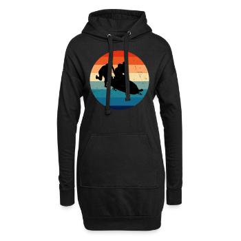 Bobsleigh Riding Bobsleigh Track Bobsleigh Femmes Hommes - Sweat-shirt à capuche long Femme - noir - Devant