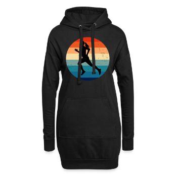 Ski de fond Jogging Running Hommes - Sweat-shirt à capuche long Femme - noir - Devant