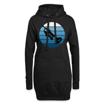 Trompetenspieler Trompeter Trompete Jazz Trompeter - Hoodie-Kleid - Schwarz - Vorne