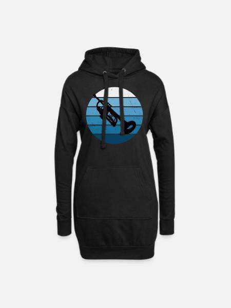 Trompetenspieler Trompeter Trompete Jazz Trompeter - Hoodie-Kleid - Schwarz