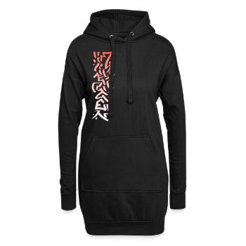 Siegen Tattoo - Hoodie-Kleid - Schwarz - Vorne