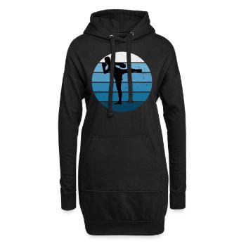Boxe Thaï Muay Thai Hommes Thaiboxing Femmes - Sweat-shirt à capuche long Femme - noir - Devant
