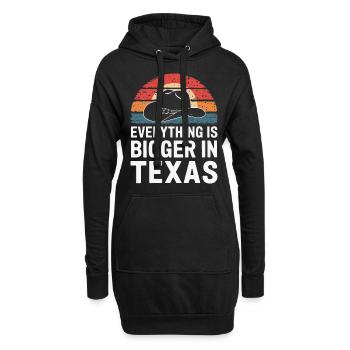 État du Texas Texans Texas - Sweat-shirt à capuche long Femme - noir - Devant
