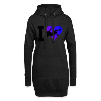 Klettern Boulder Bouldern Escalade de bloc - Sweat-shirt à capuche long Femme - noir - Devant