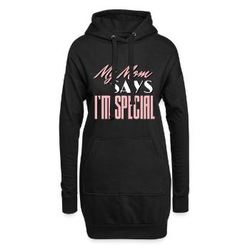 Ma mère dit que je suis spécial drôle Sarcastique Dicton - Sweat-shirt à capuche long Femme - noir - Devant