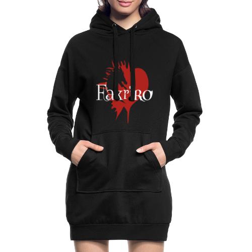 Fakriro Logo weiss mit Herz - Hoodie-Kleid