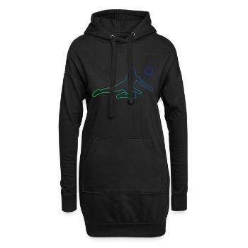 Volley-ball masculin Volley-ball Volley-ball Volley-ball - Sweat-shirt à capuche long Femme - noir - Devant