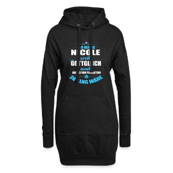 NICOLE-Geschenk - Hoodie-Kleid - Schwarz - Vorne