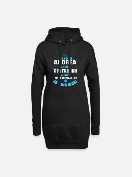 ANDREA-Geschenk - Hoodie-Kleid - Schwarz