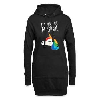 Teacher Are Magical - Cool Gift - Hoodie-Kleid - Schwarz - Vorne