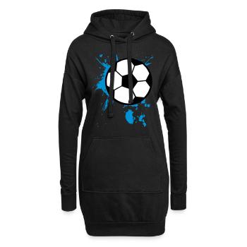 Football Football 3c - Sweat-shirt à capuche long Femme - noir - Devant
