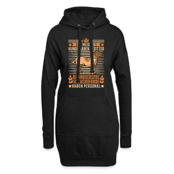 Hannoverscher Schweißhund Besitzer Schweisshund - Hoodie-Kleid - Schwarz - Vorne
