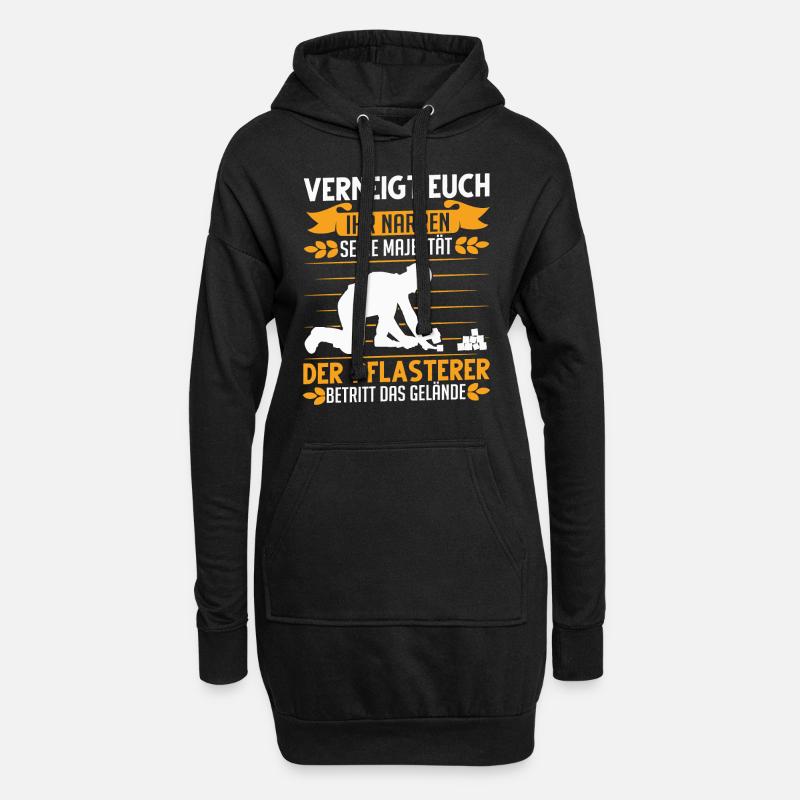 Pflasterer Majestät Steinsetzer Pflastersetzer - Hoodie-Kleid - Schwarz
