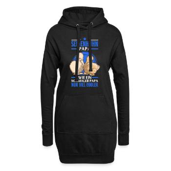 Seidenhuhn Papa Seidenhühner Silkie Huhn - Hoodie-Kleid - Schwarz - Vorne