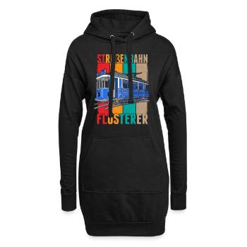 Straßenbahn Flüsterer Straßenbahnfahrer S-Bahn - Hoodie-Kleid - Schwarz - Vorne