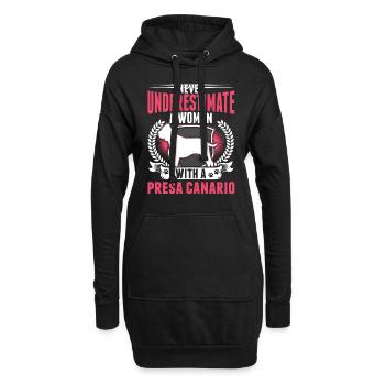 Presa Canario Frau Dogo Canario - Hoodie-Kleid - Schwarz - Vorne