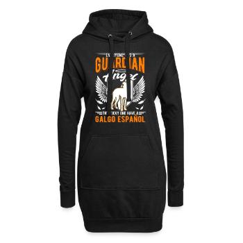 Galgo Español Schutzenegl Lévrier espagnol - Sweat-shirt à capuche long Femme - noir - Devant