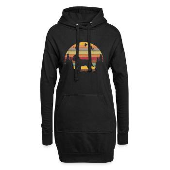 Lagotto Romagnolo Retro Truffe Recherche Chien Vintage - Sweat-shirt à capuche long Femme - noir - Devant