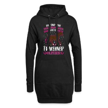 Trakehner Glitzer - Hoodie-Kleid - Schwarz - Vorne