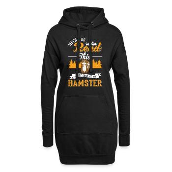 Hamster Cadeau Hamster Doré Hamster - Sweat-shirt à capuche long Femme - noir - Devant
