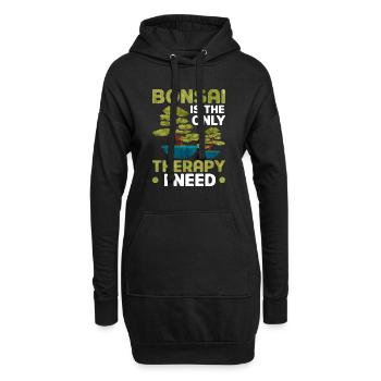 Le bonsaï est la seule thérapie dont j’ai besoin - Sweat-shirt à capuche long Femme - noir - Devant