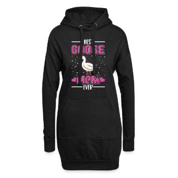 Best Goose Mom Ever Gänse Mama - Hoodie-Kleid - Schwarz - Vorne