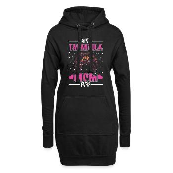 Meilleure maman tarentule de tous les temps Tarantel Mama - Sweat-shirt à capuche long Femme - noir - Devant