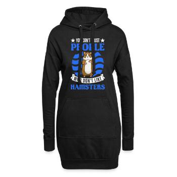 Hamster Cadeau Hamster Doré Hamster - Sweat-shirt à capuche long Femme - noir - Devant