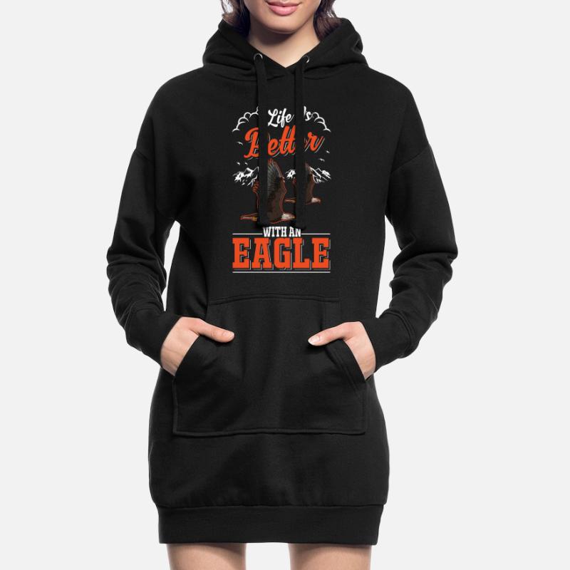 Life is better with an Eagle Golden Eagle Eagle Hoodie Dress