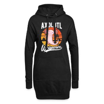 Axolotl Flüsterer Axolotl Whisperer - Sweat-shirt à capuche long Femme - noir - Devant
